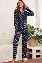 Midnight Stars Ultra-Soft Button-Up Shirt + Pants Pajama Set