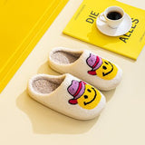 Smiley Face Slippers - Cowboy