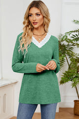 Lace Symphony Long Sleeve Top | 6 Colors