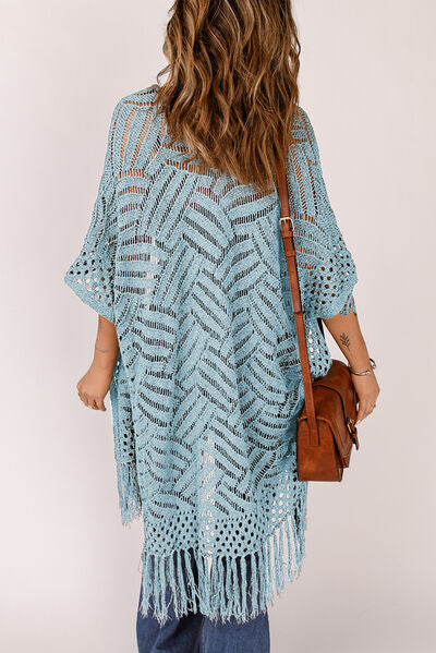 Breezy Chic Fringe Openwork Cardigan | 5 Colors