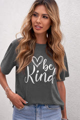 Be Kind Graphic Tee | 3 COLORS *PRE-ORDER* - Black Feather