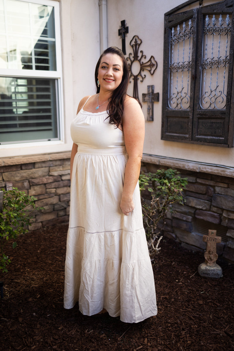 Dreamy Cream Maxi Dress