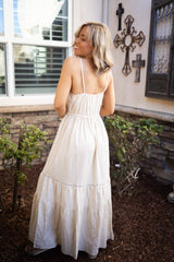 Dreamy Cream Maxi Dress