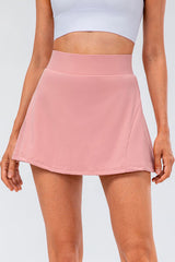 High Waist Pleated Active Pocket Skort | 6 Colors