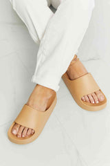 Going Natural Platform Slide Sandals