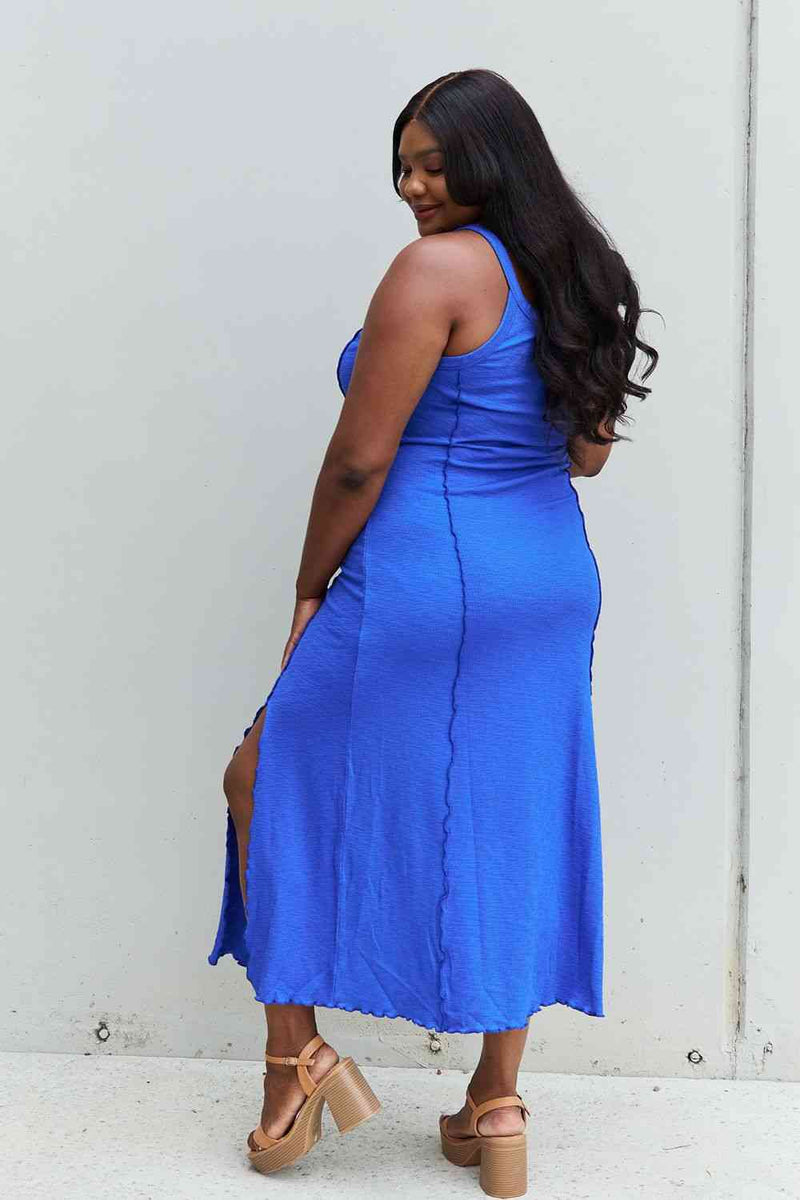 SALE! Culture Code Royal Blue Midi Dress