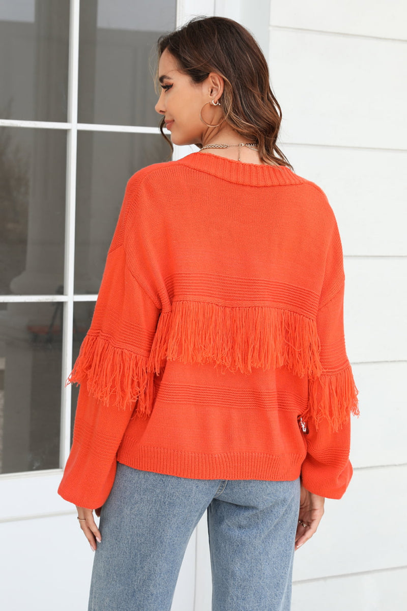 Festival Fringe Trim Boho Cardigan | 4 Colors