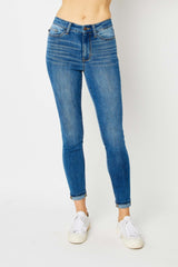 Good Legs Judy Blue Mid Rise Skinny Jeans