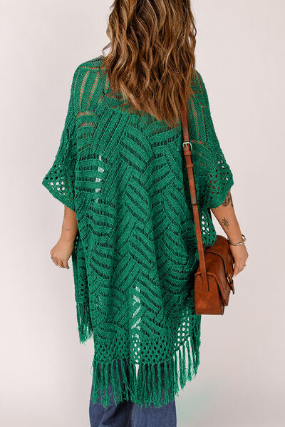 Breezy Chic Fringe Openwork Cardigan | 5 Colors