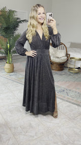 Magical Evening Elegant Long Sleeve Maxi Dress