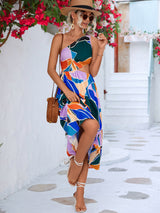 Vibrant Life Cutout One-Shoulder Dress