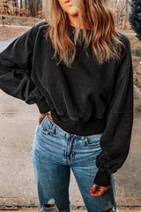 Stonewashed Reverie Open Back Sweatshirt | 2 Colors