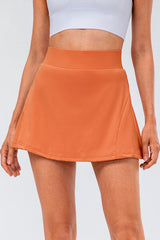 High Waist Pleated Active Pocket Skort | 6 Colors