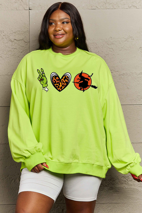 Halloween Vibes Drop Shoulder Graphic Sweatshirt | 6 Colors