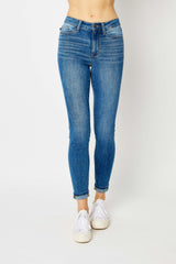 Good Legs Judy Blue Mid Rise Skinny Jeans