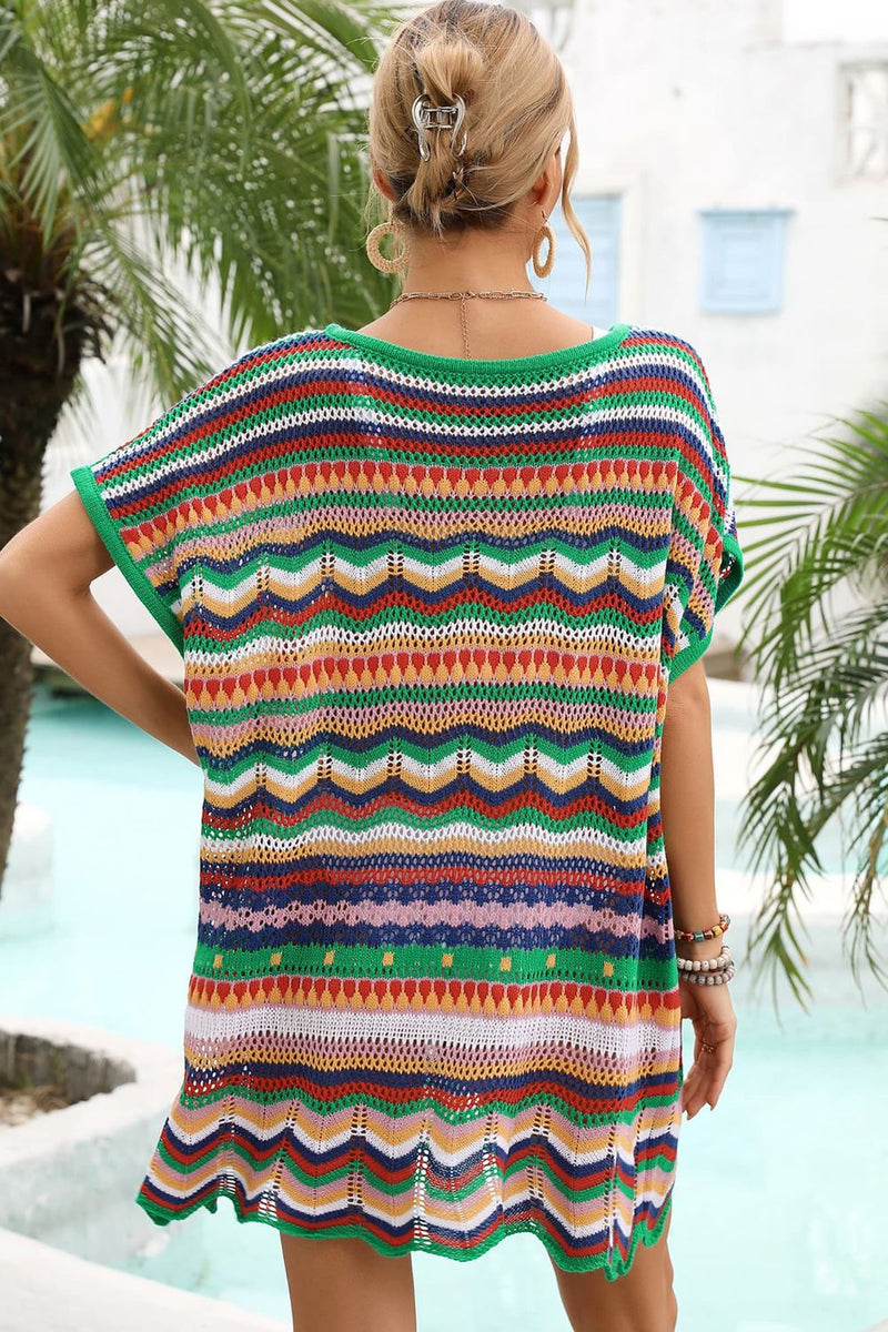 Beach Day Scalloped Knit Cover-Up | 3 Colors