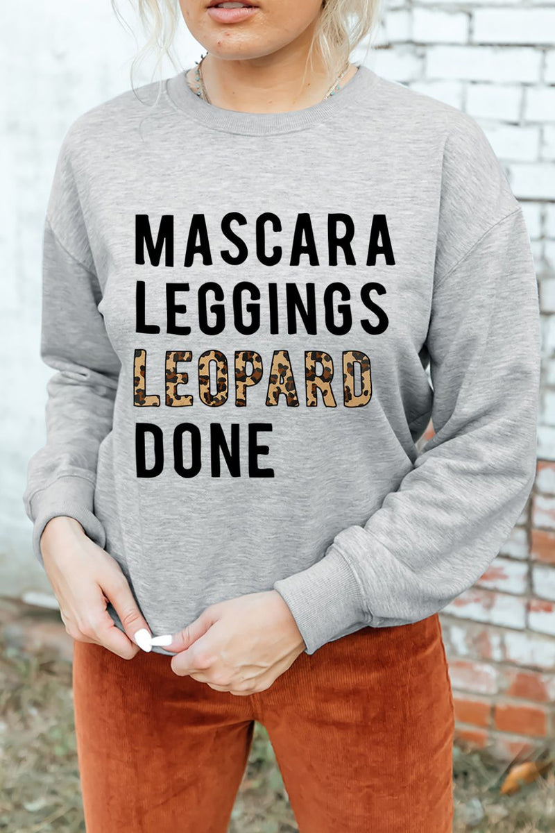 Mascara & Leggings Graphic Sweatshirt