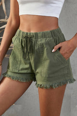 Denim Desire Drawstring Pocket Shorts | 3 Colors