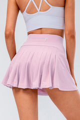 High Waist Pleated Active Pocket Skort | 6 Colors