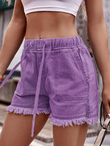 Denim Daze Drawstring Pocket Shorts | 12 Colors