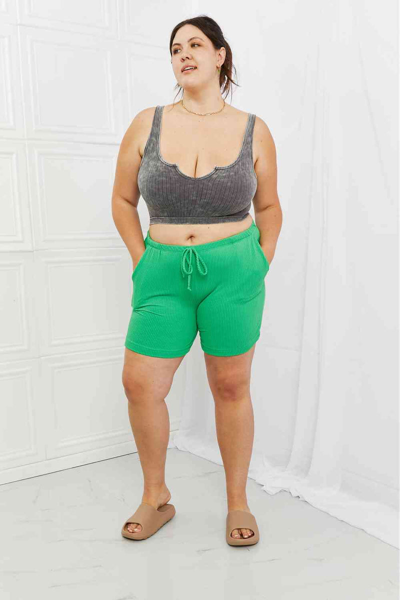 SALE! Blumin Appare Ribbed Shorts in Green