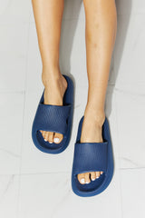 Comfort Zone Slide-On Sandals in Navy