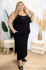 Unleash Your Beauty Pocket Maxi Dress - Black