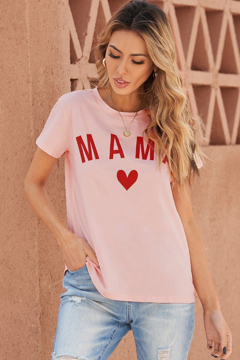 MAMA Heart Graphic Tee *PRE-ORDER* - Black Feather